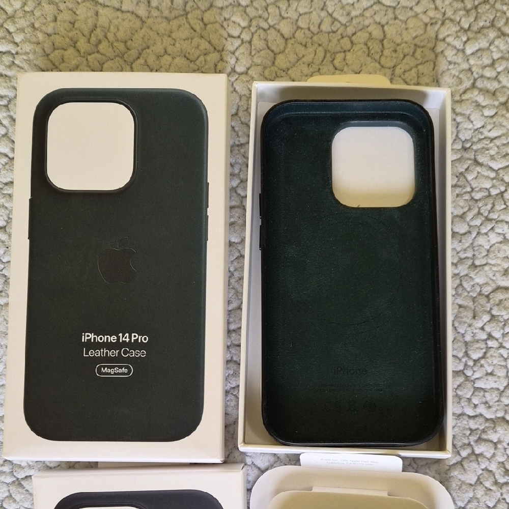 iPhone 14 Pro Cases - Silicone / Leather Style - Picture 4 of 8